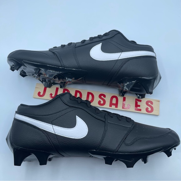 Nike Jordan 1 Low TD Black "OREO" Football Cleats FJ6245-001 Men’s Sz 16 RARE - Picture 8 of 10